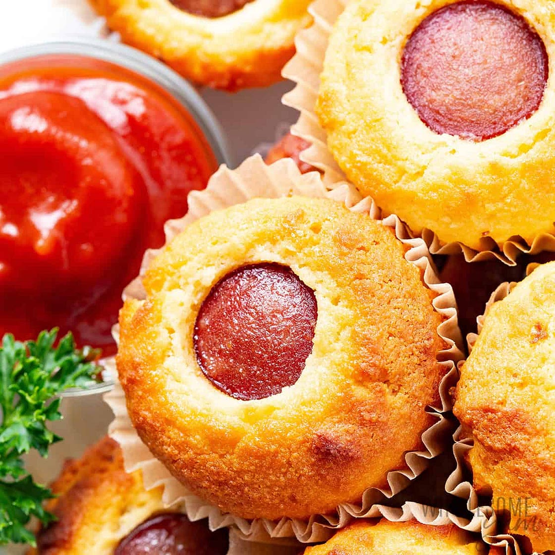 Healthy Corn Dogs (Corn Dog Muffins)