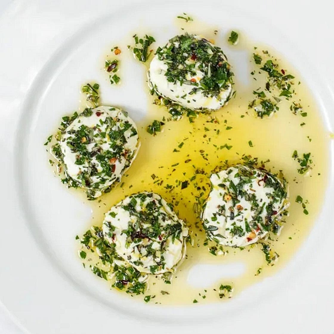 Keto Marinated Goat Cheese