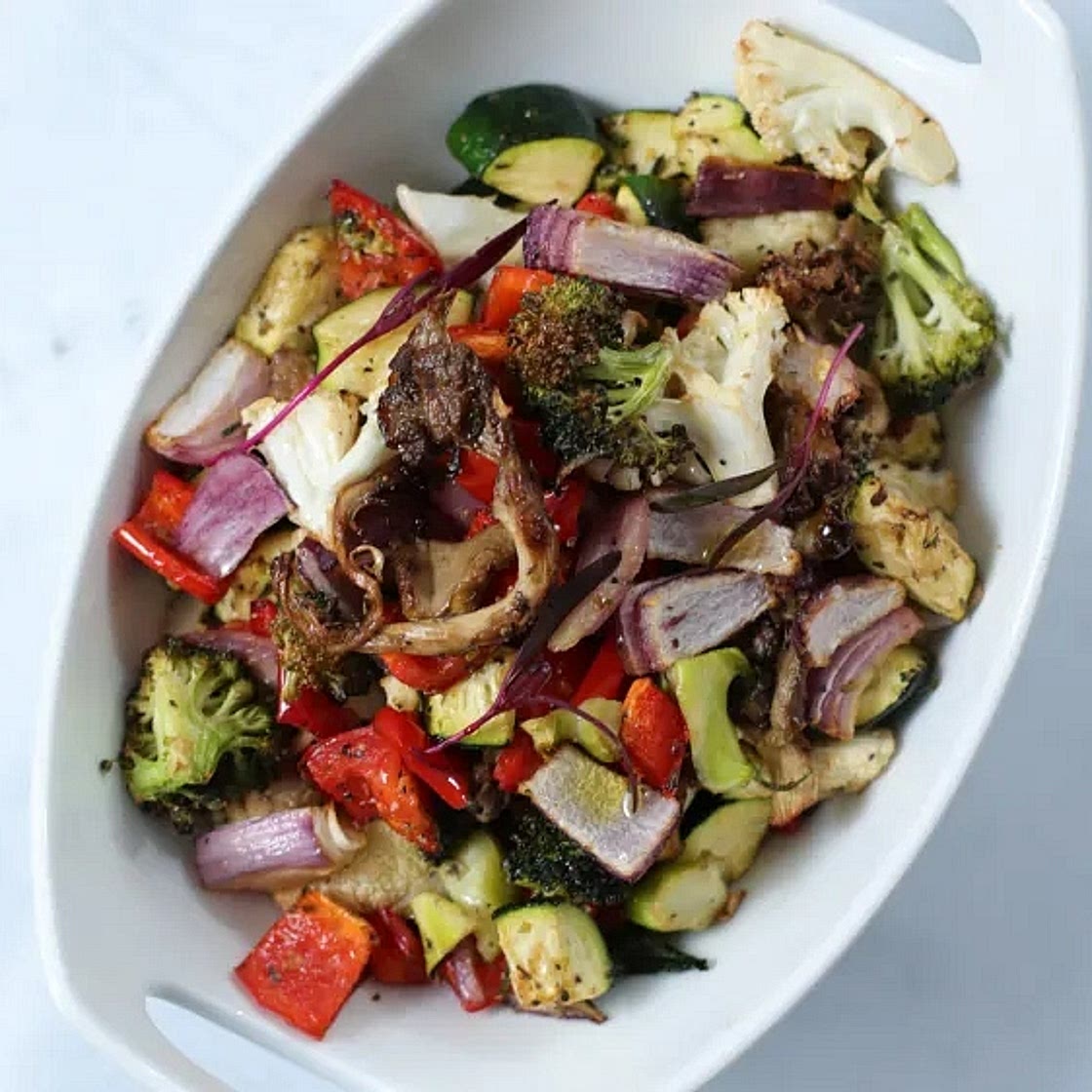 Keto Oven Roasted Vegetables