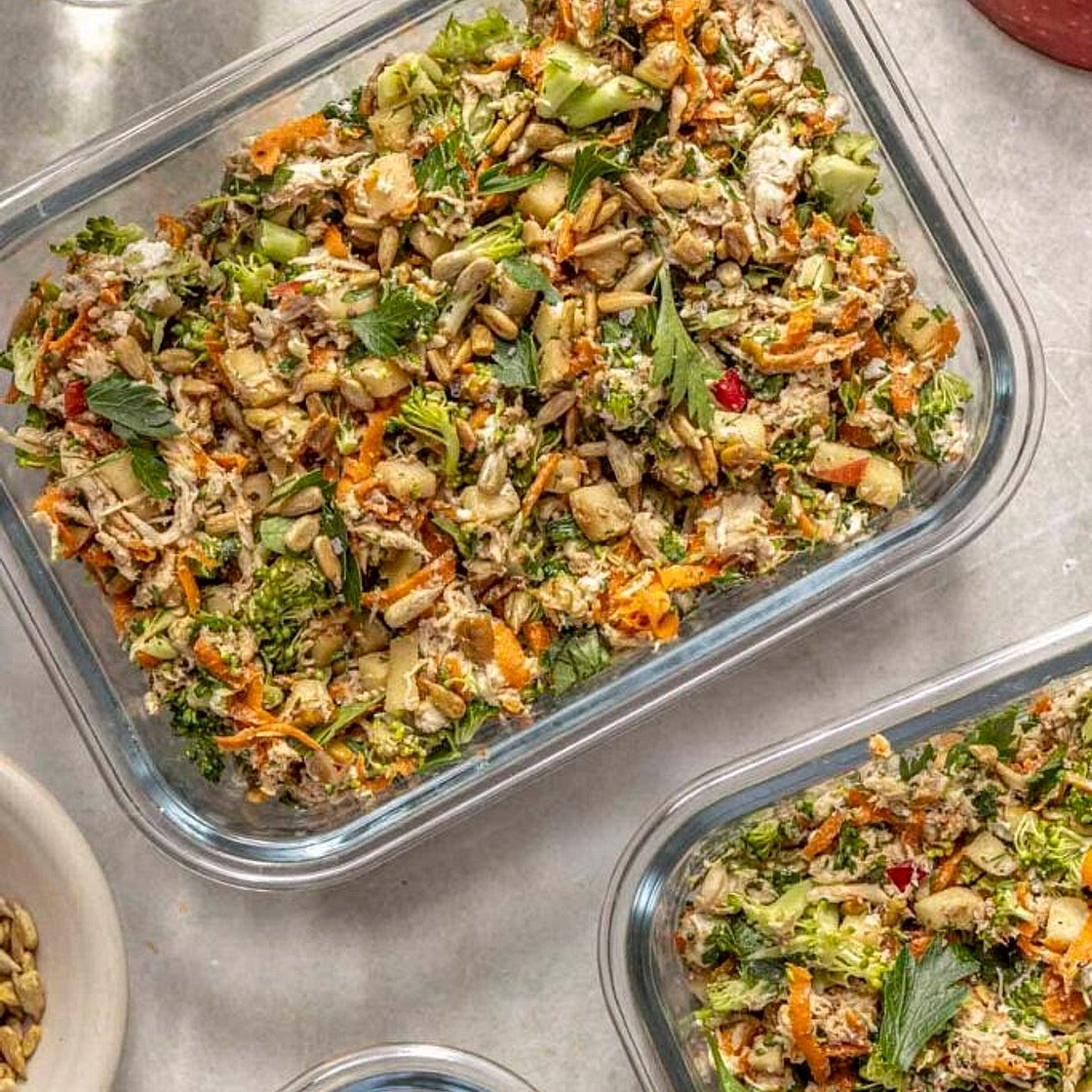 Chicken and Broccoli Meal Prep Salad