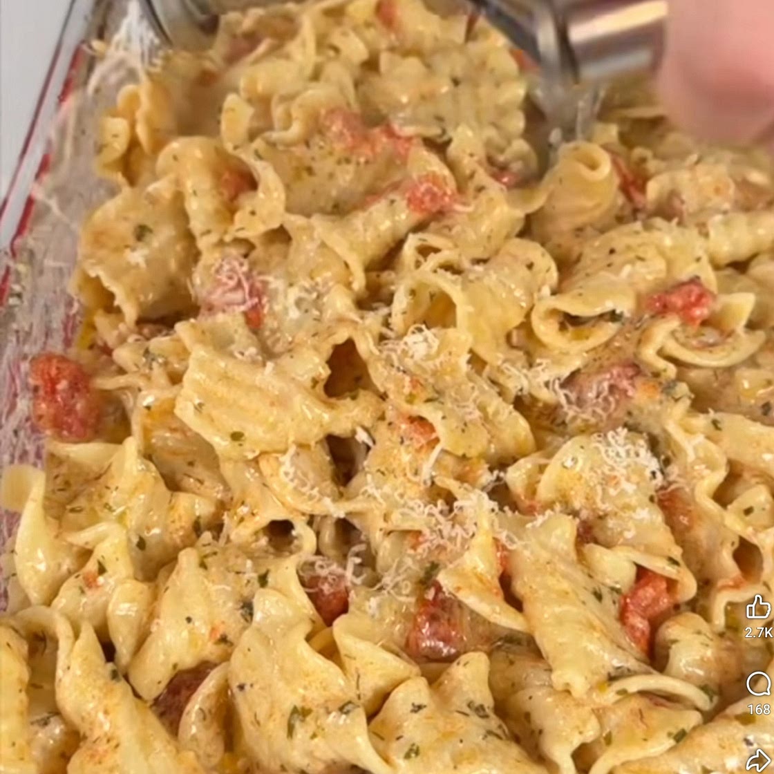 Boursin Cheese Baked Pasta