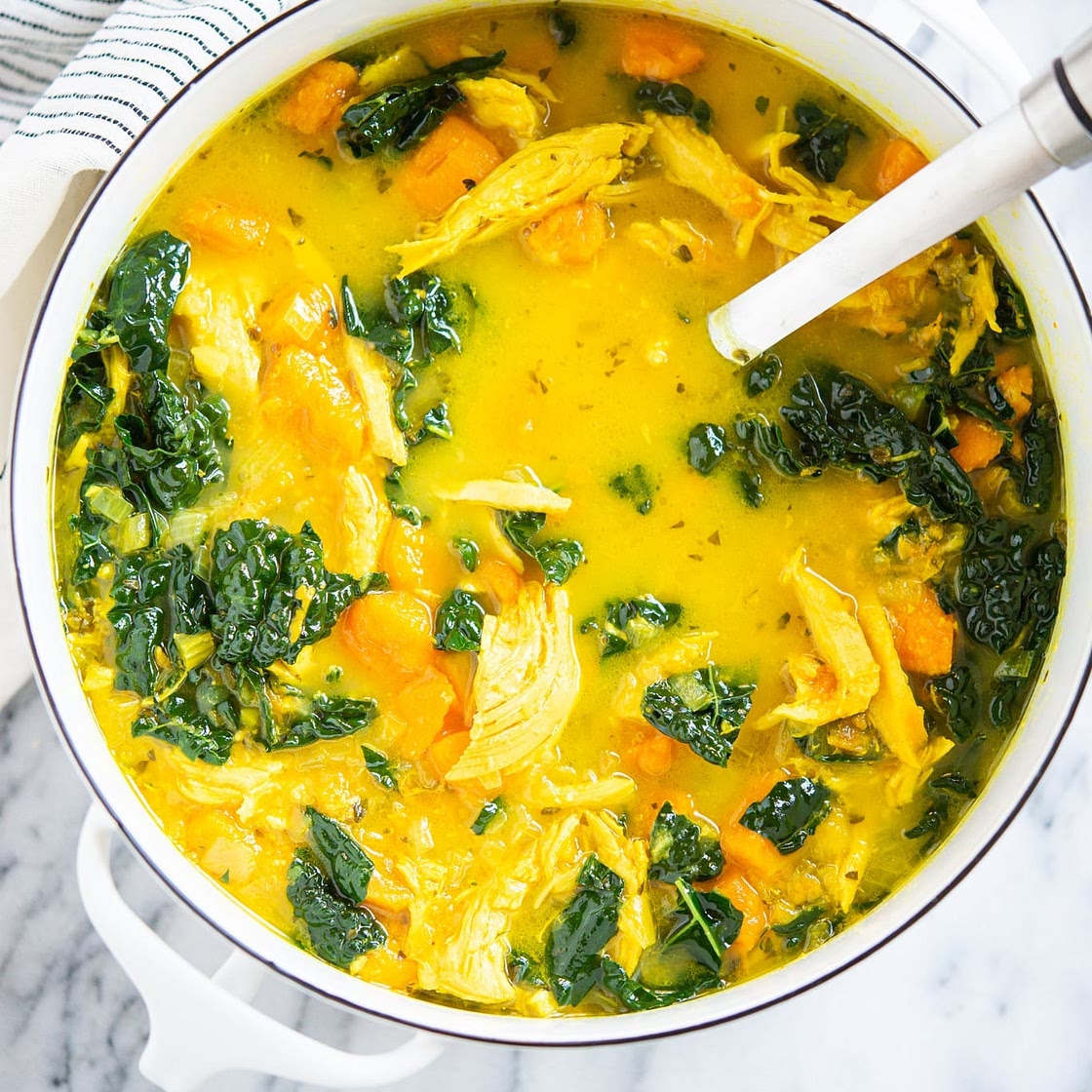 Ginger Chicken Soup Recipe with Turmeric