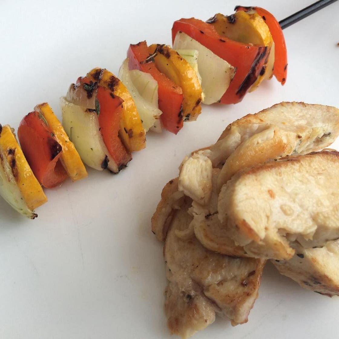 Receita de Espetinho de legumes