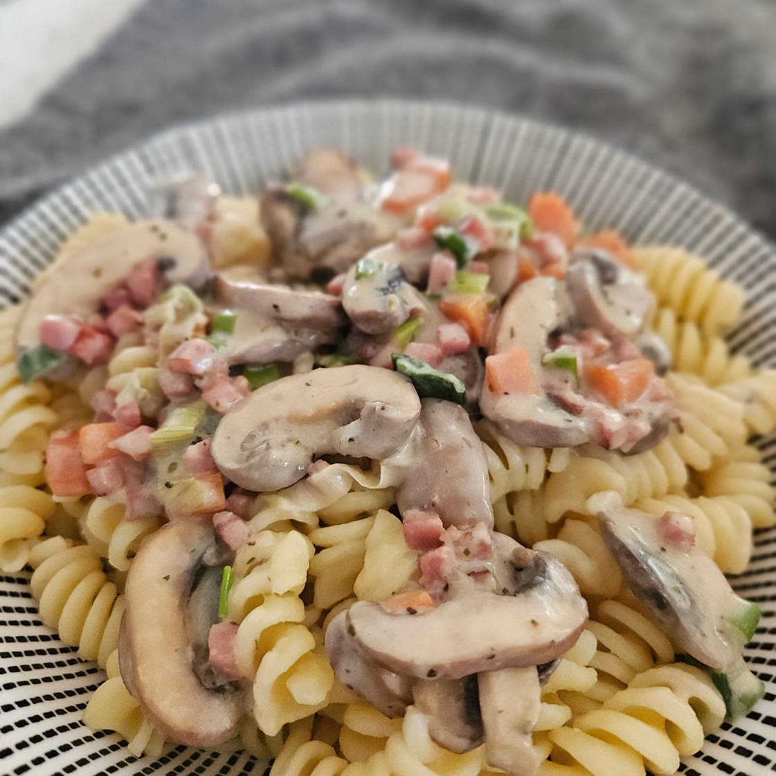 Nudeln mit Pilzsauce