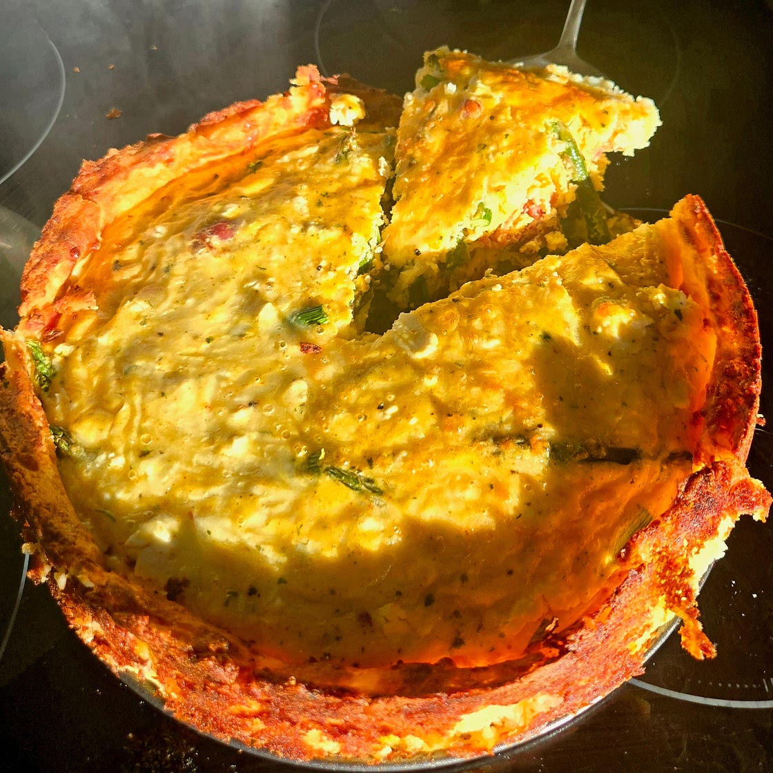 Potato crust quiche