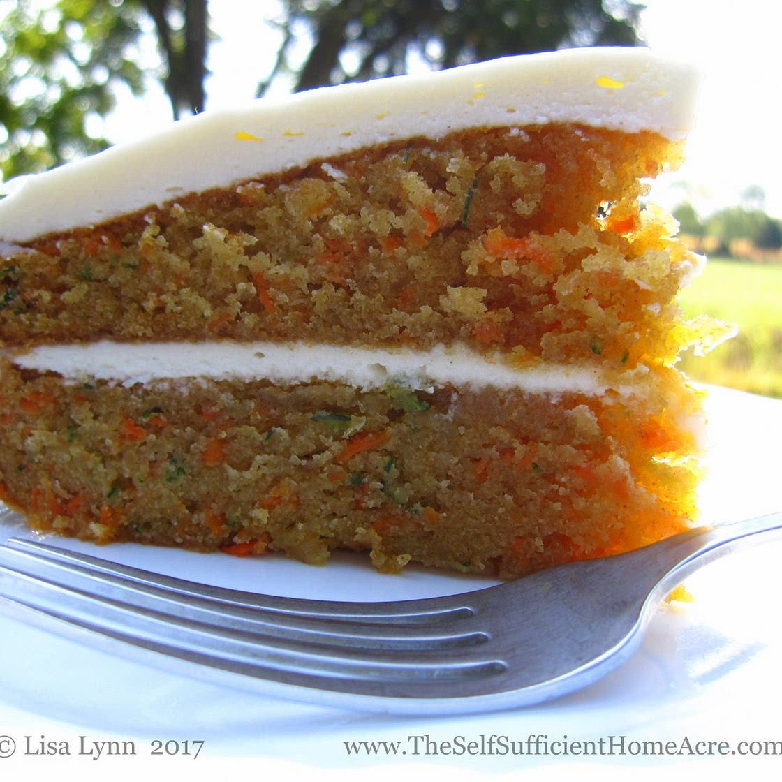 Carrot Zucchini Cake with Cream Cheese Frosting
