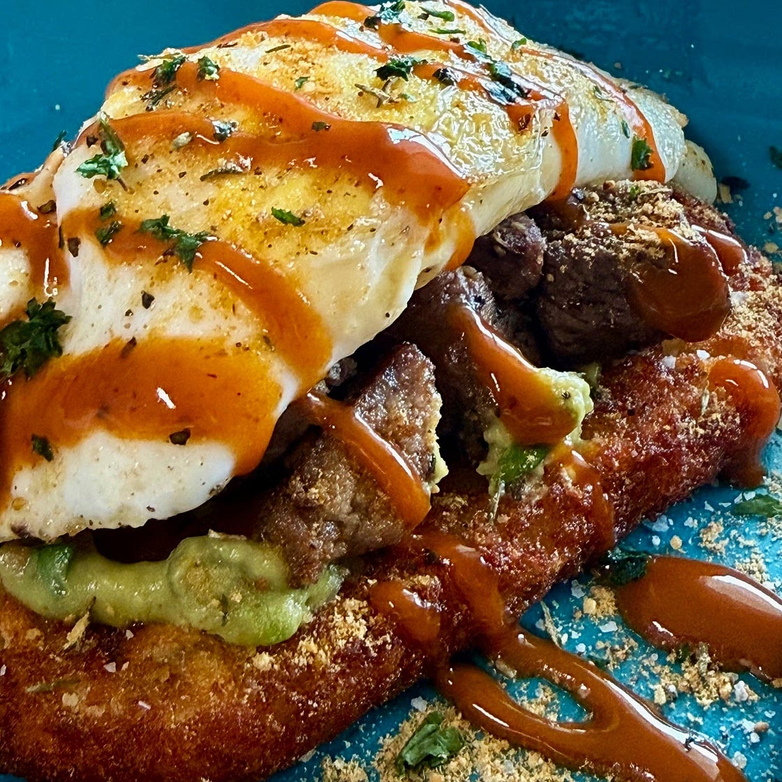 Steak and Egg Loaded Hash Browns