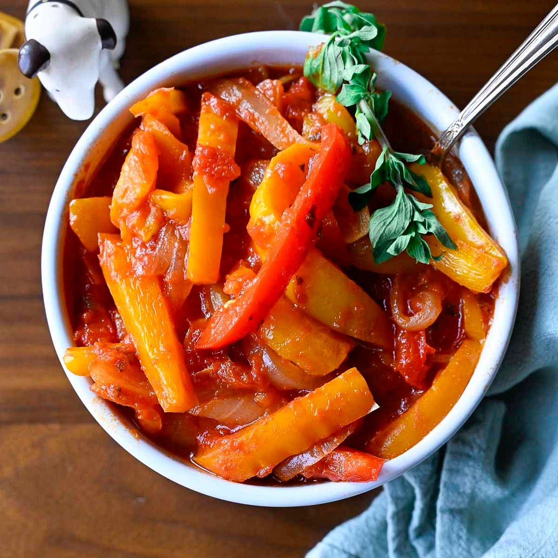 Peperonata (Italian Stewed Peppers)
