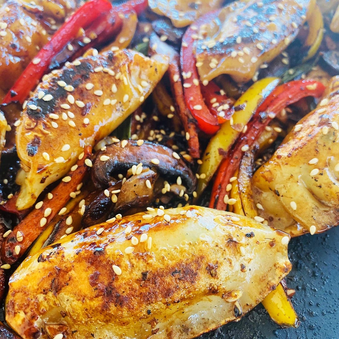 Blackstone Potsticker Veggie Stir Fry