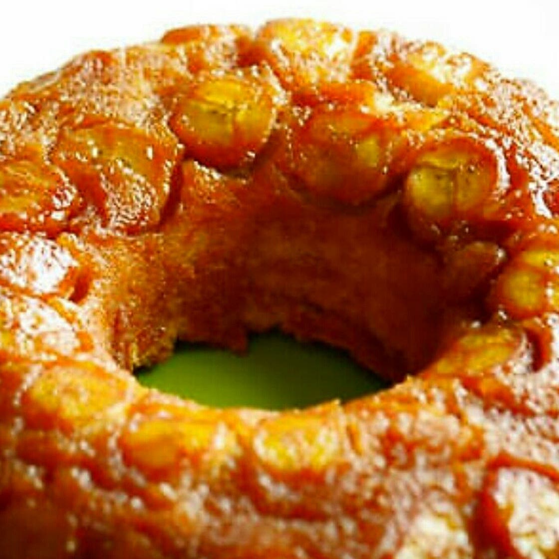 Bolo de banana com canela