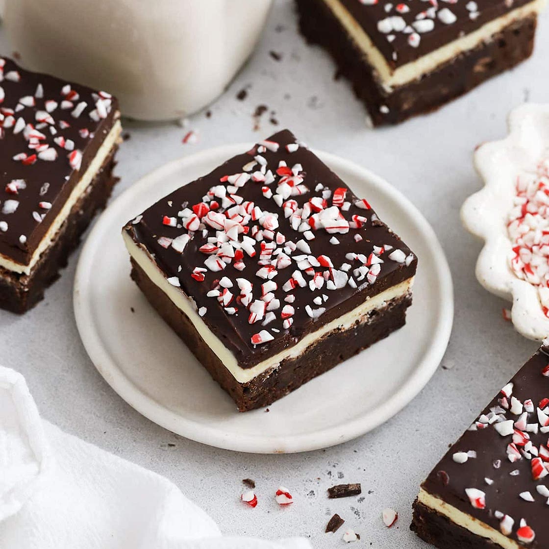Gluten-Free Peppermint Crunch Brownies