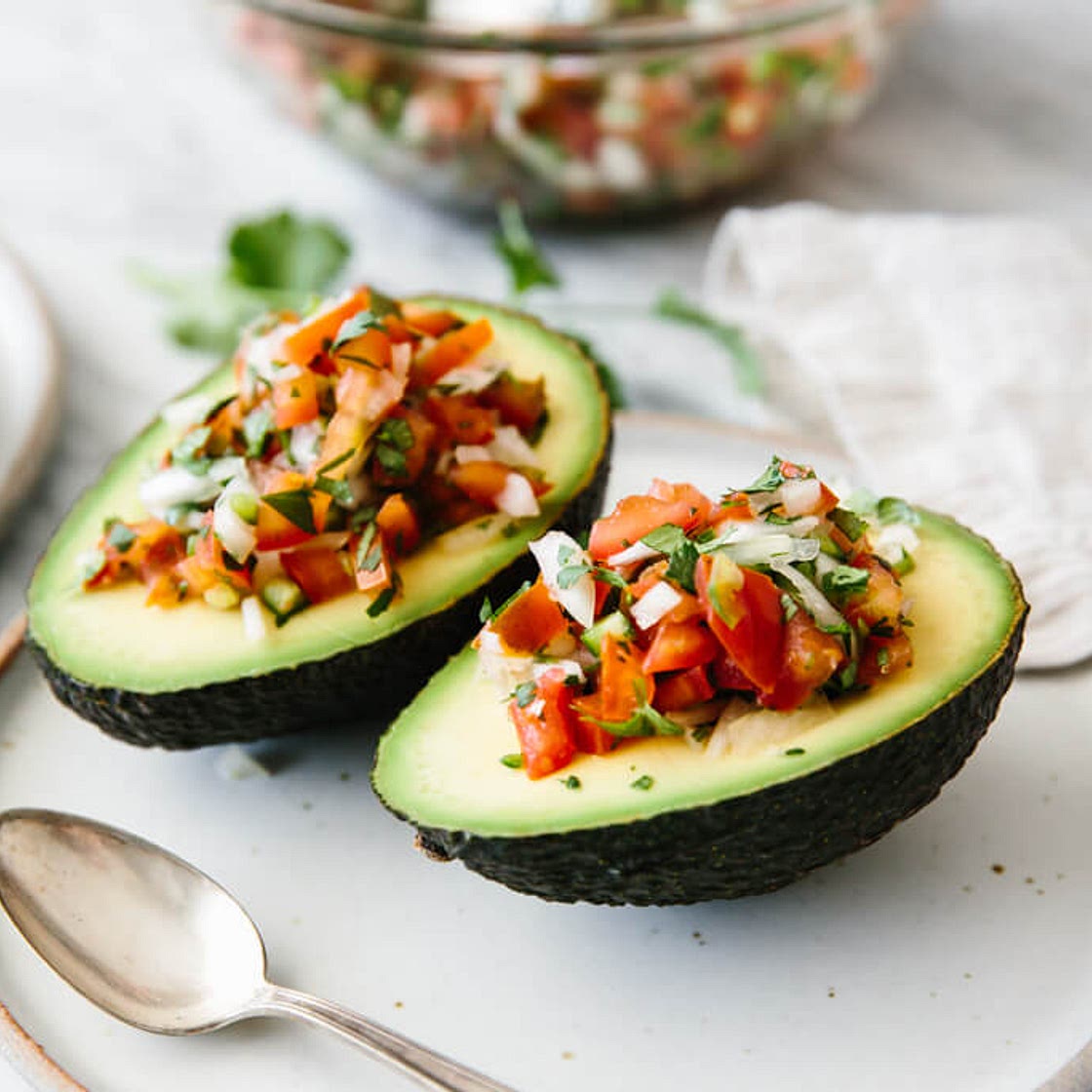 Pico De Gallo Stuffed Avocados