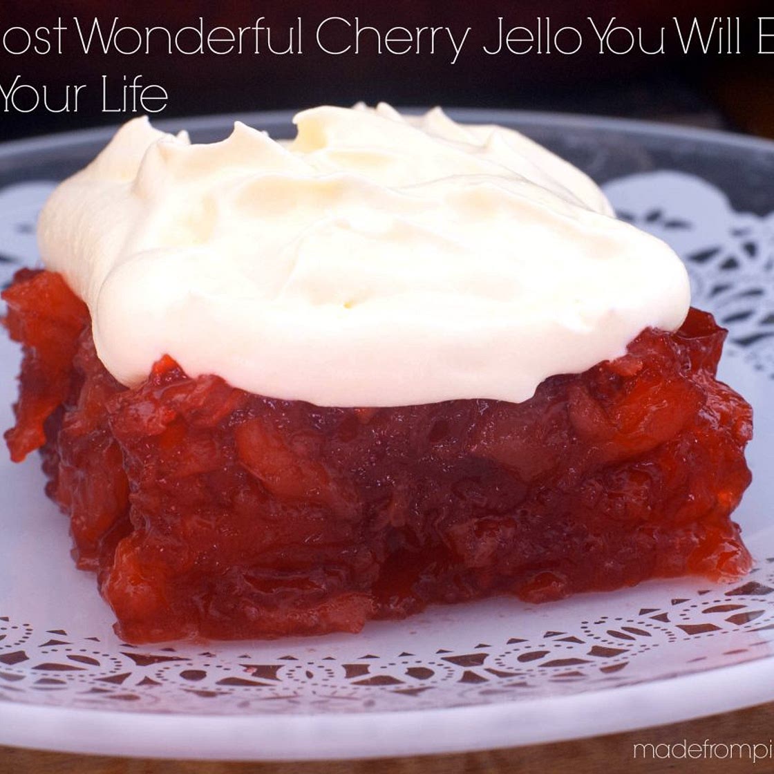 The Most Wonderful Cherry Jello You Will Ever Eat in Your Life