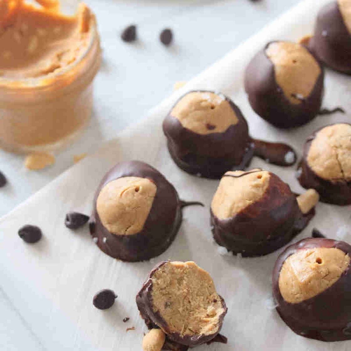 Peanut Butter Protein Buckeyes