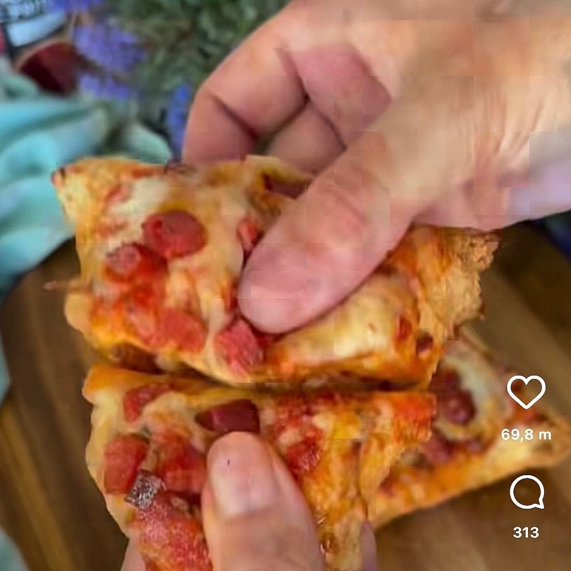 Triângulos de Tortilha Recheados