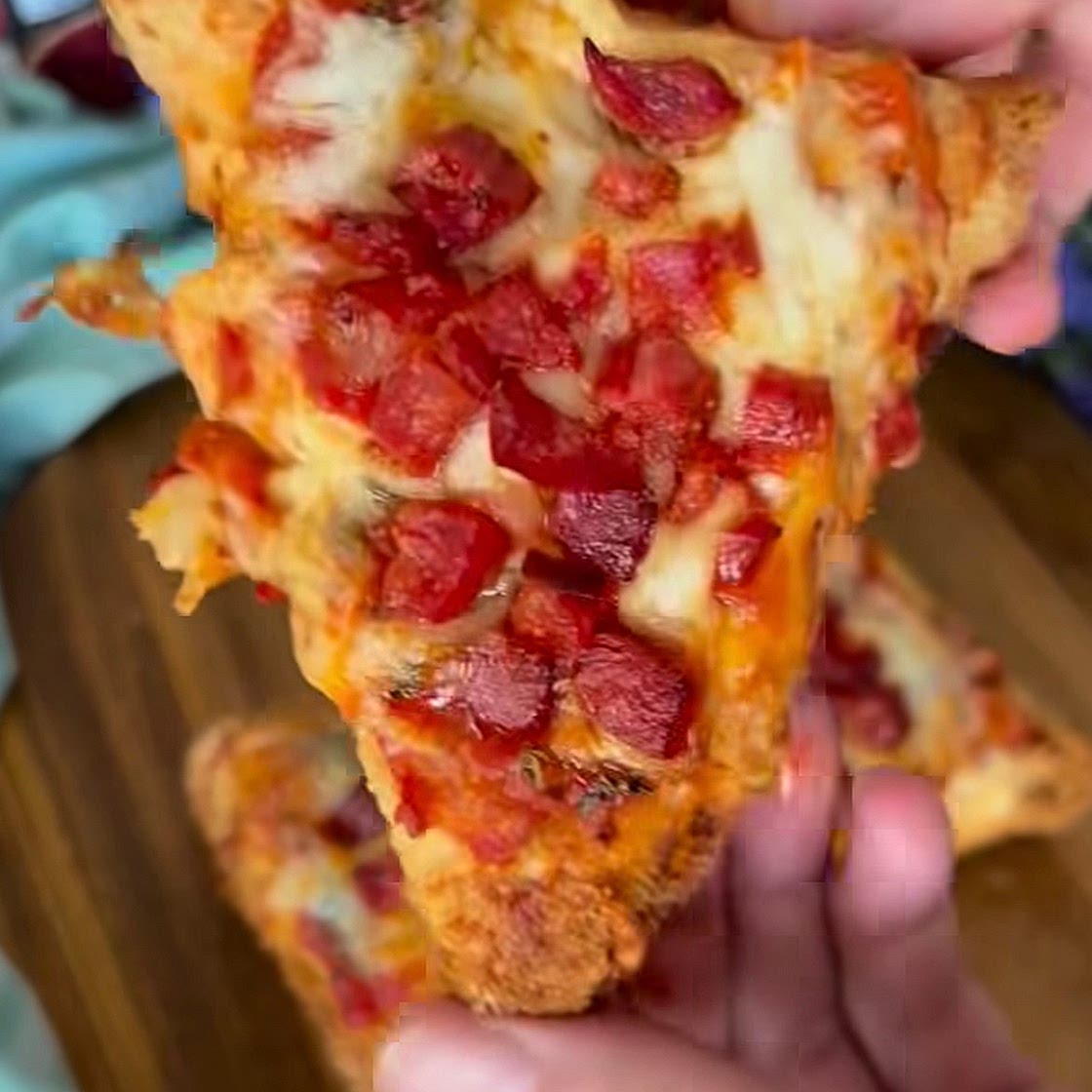 Triângulos de Tortilha Recheados