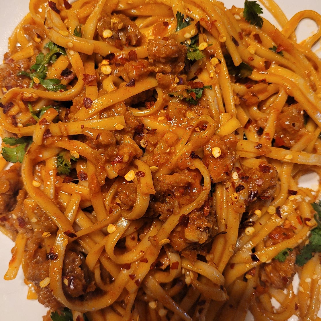 Spicy Korean Gochujang Noodles