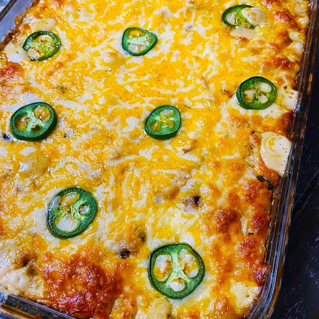 Lazy Chicken Enchilada Casserole