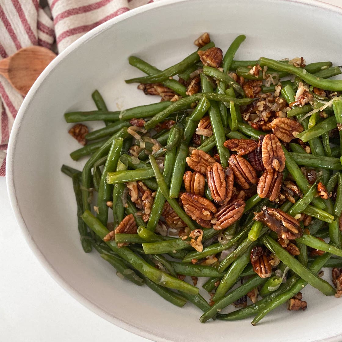 Candied Pecan Green Beans