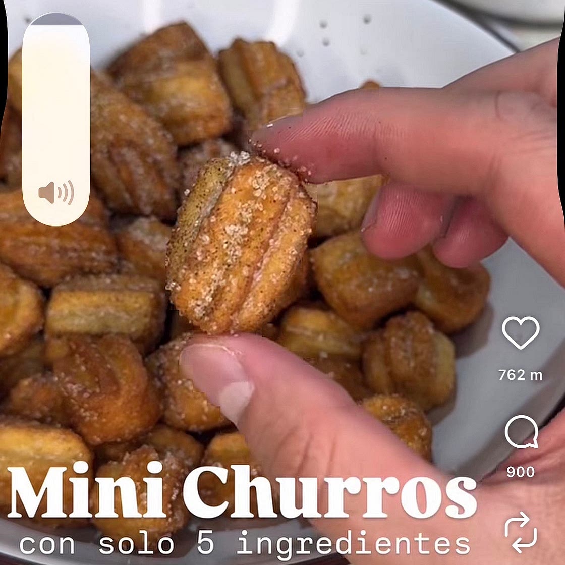 Mini churros rápidos