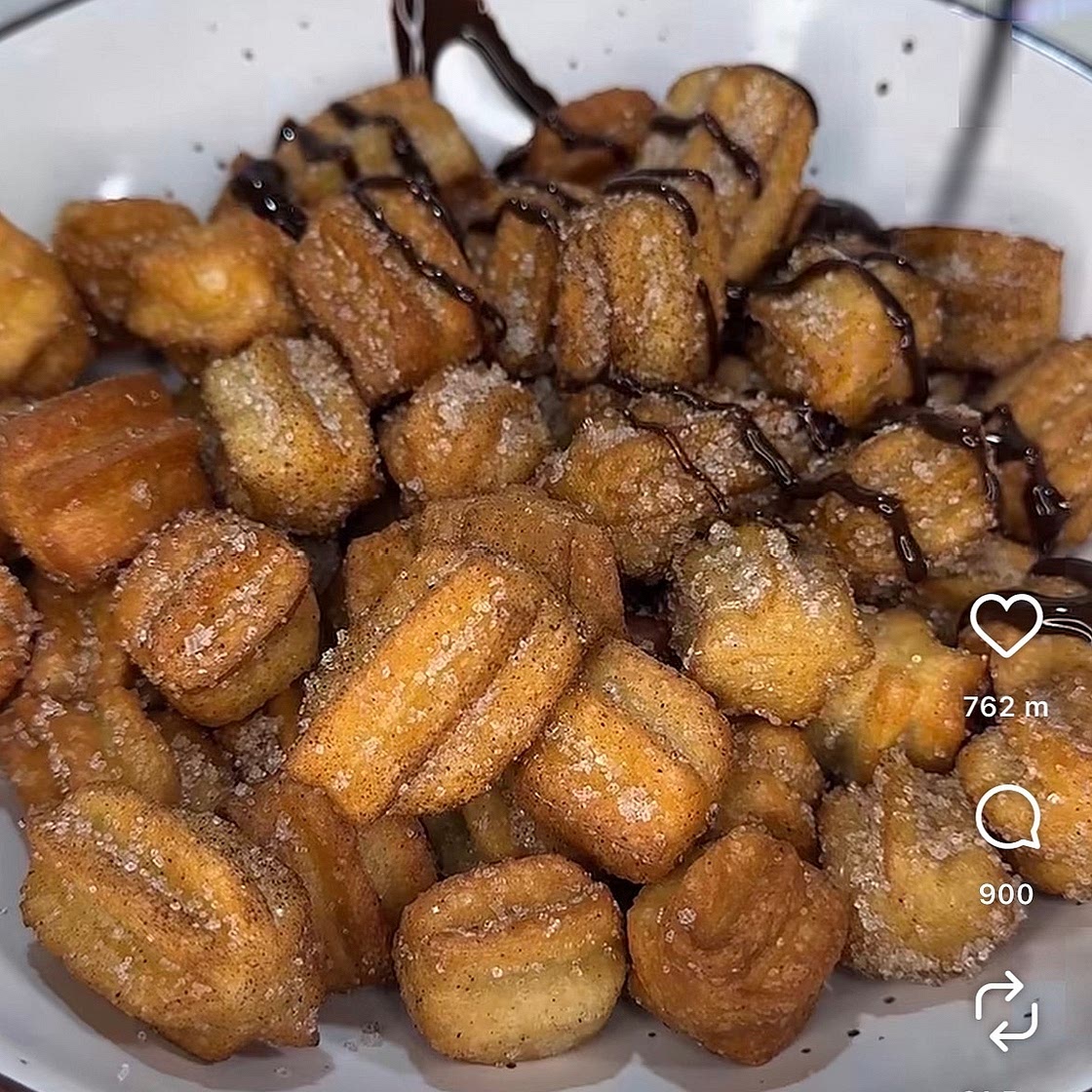 Mini churros rápidos