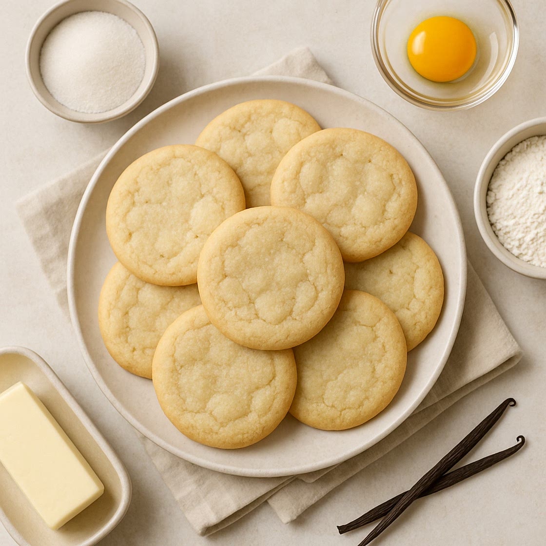 Vanilla Sugar Cookies Recipe