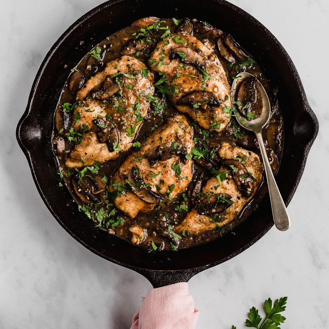 The Easiest Healthy Chicken Marsala