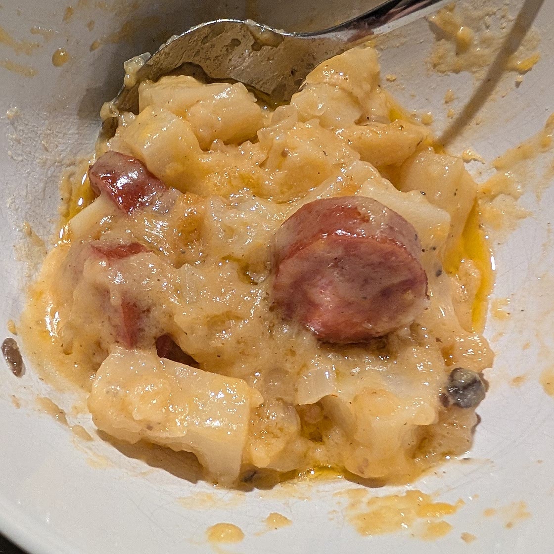 Kielbasa Sausage Cheesy Potato Casserole