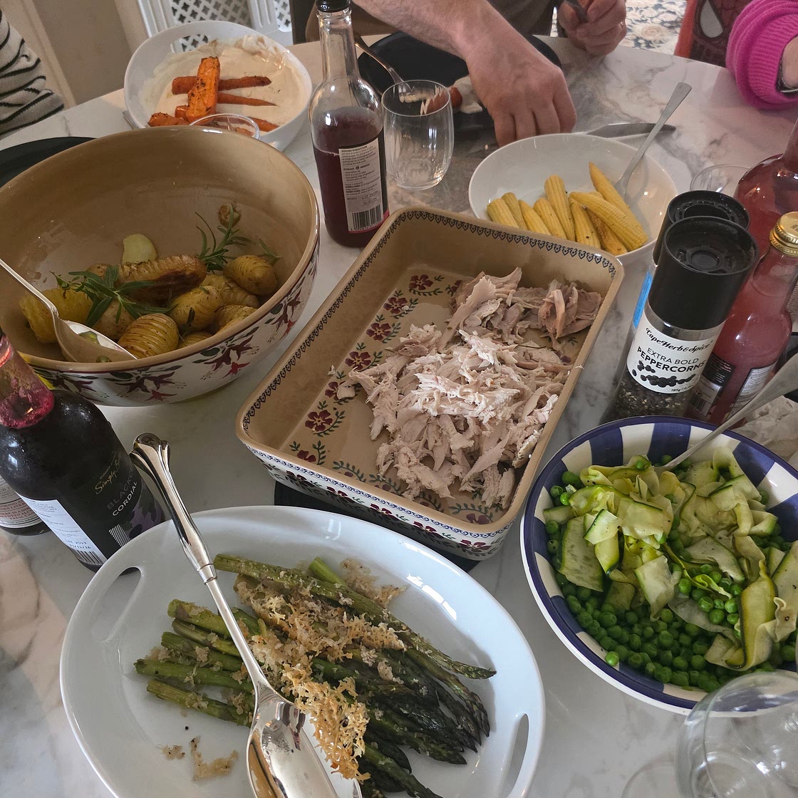 Roasted carrots with feta whip