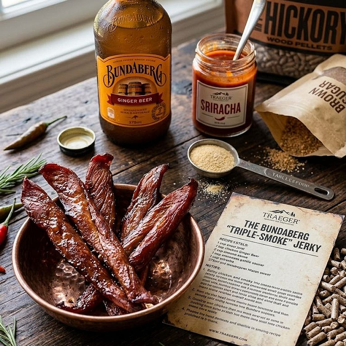 Triple-Smoke" Chicken Jerky