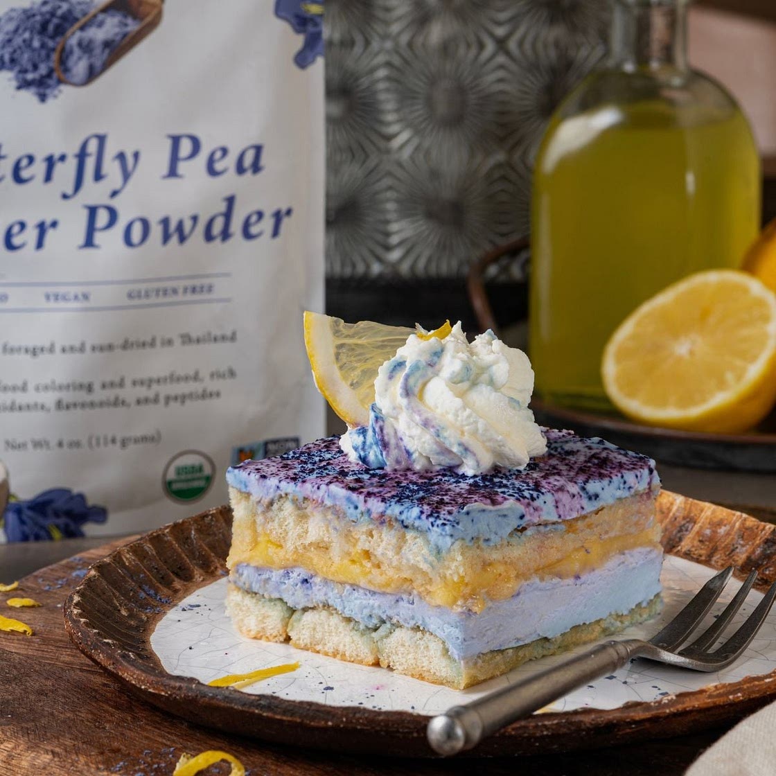Butterfly Pea Lemon Tiramisu