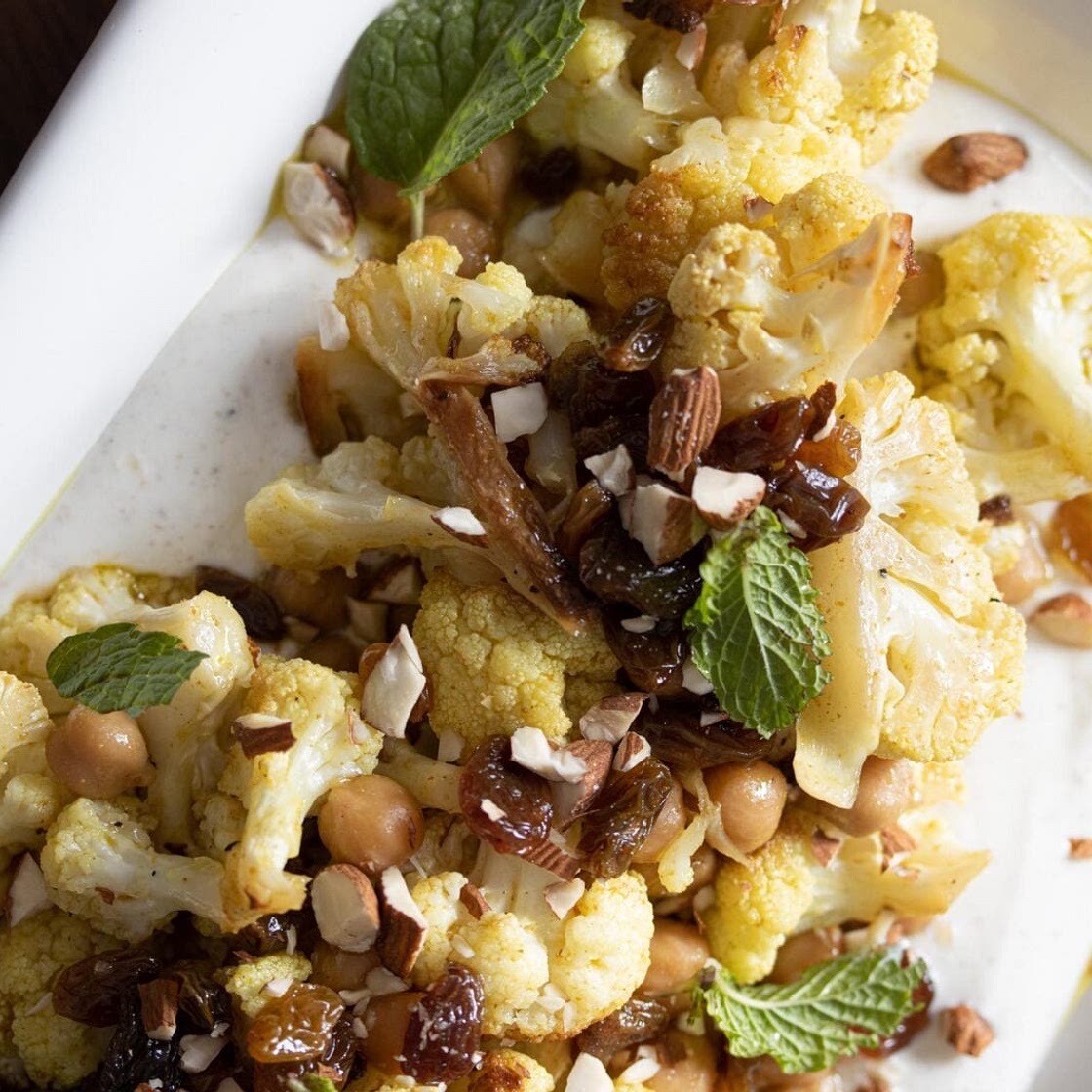 Chickpeas, Cauliflower, Curry Vinaigrette