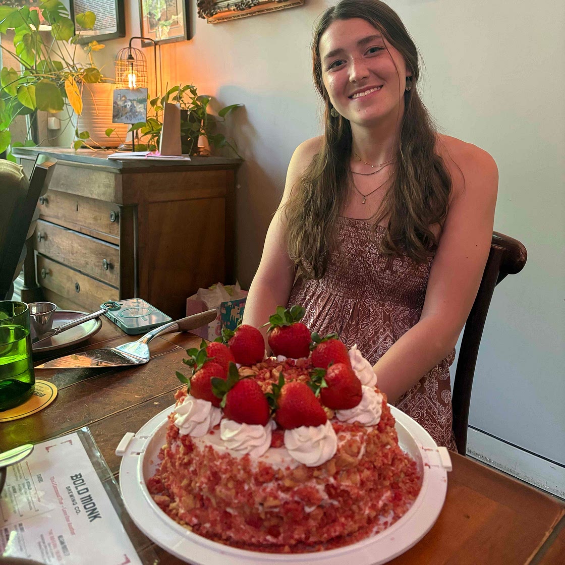 Strawberry Crunch Cake