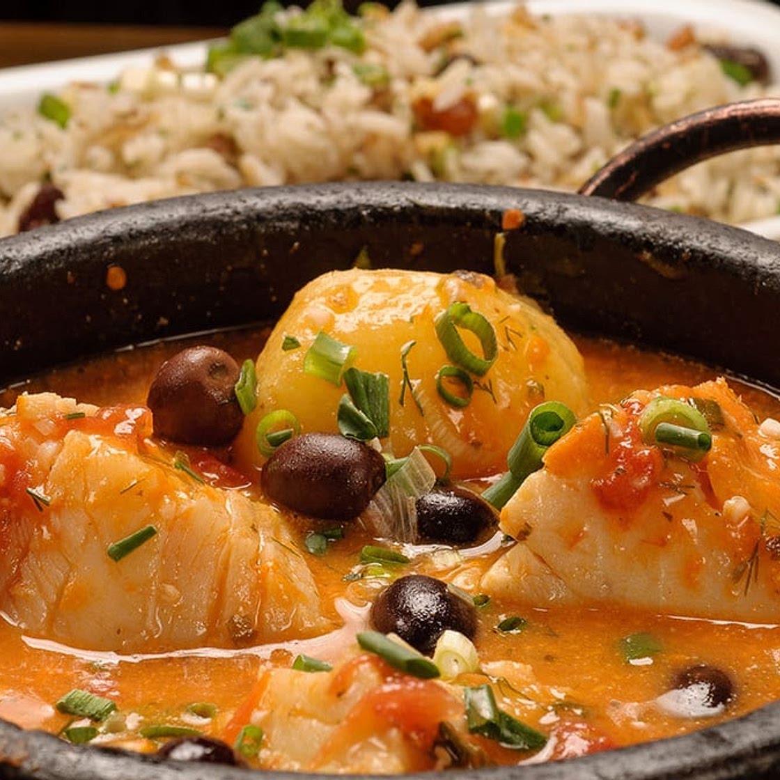 Bacalhau ao leite de coco