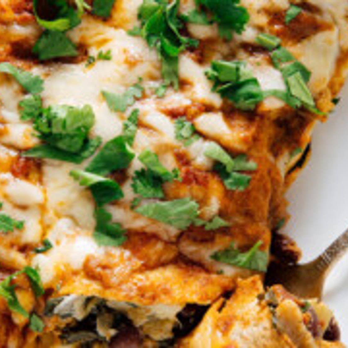 Spinach Artichoke Enchiladas