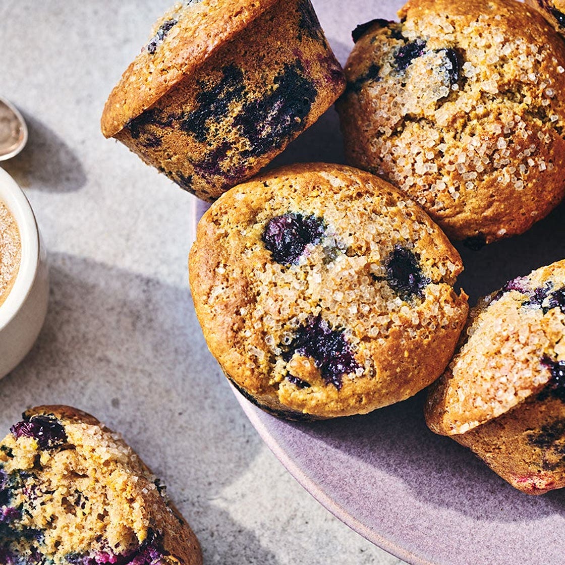 Sourdough Discard Blueberry Muffins