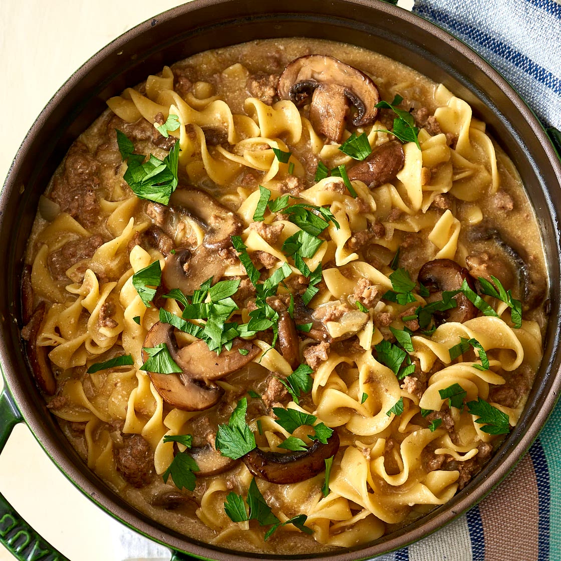 One-Pot Weeknight Beef Stroganoff