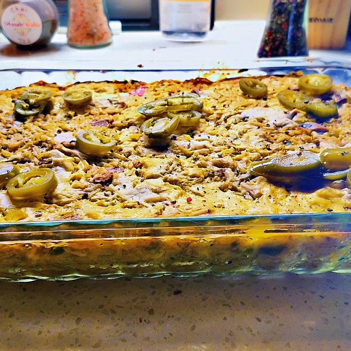 Arizona Vegan Green Chili Rice Bake