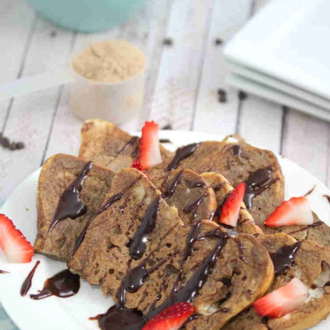 Protein Powder French Toast With Yogurt