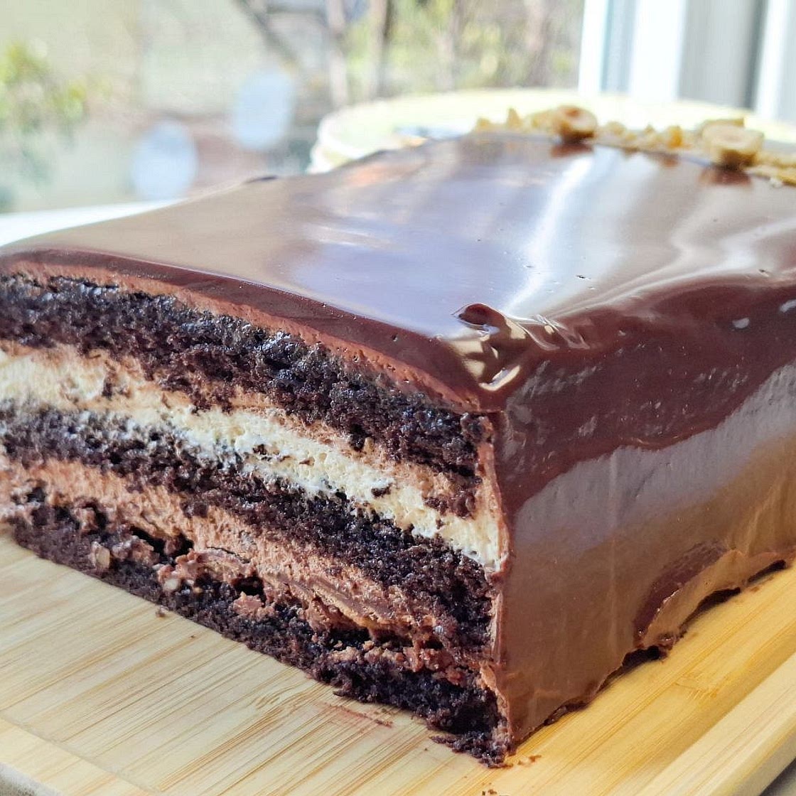 Chocolate Hazelnut Layer Cake