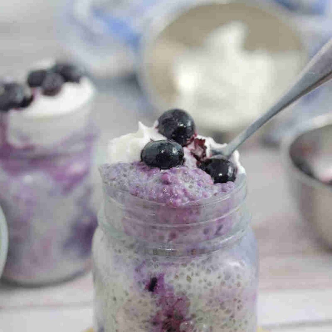 Blueberry Chia Pudding (High Protein)