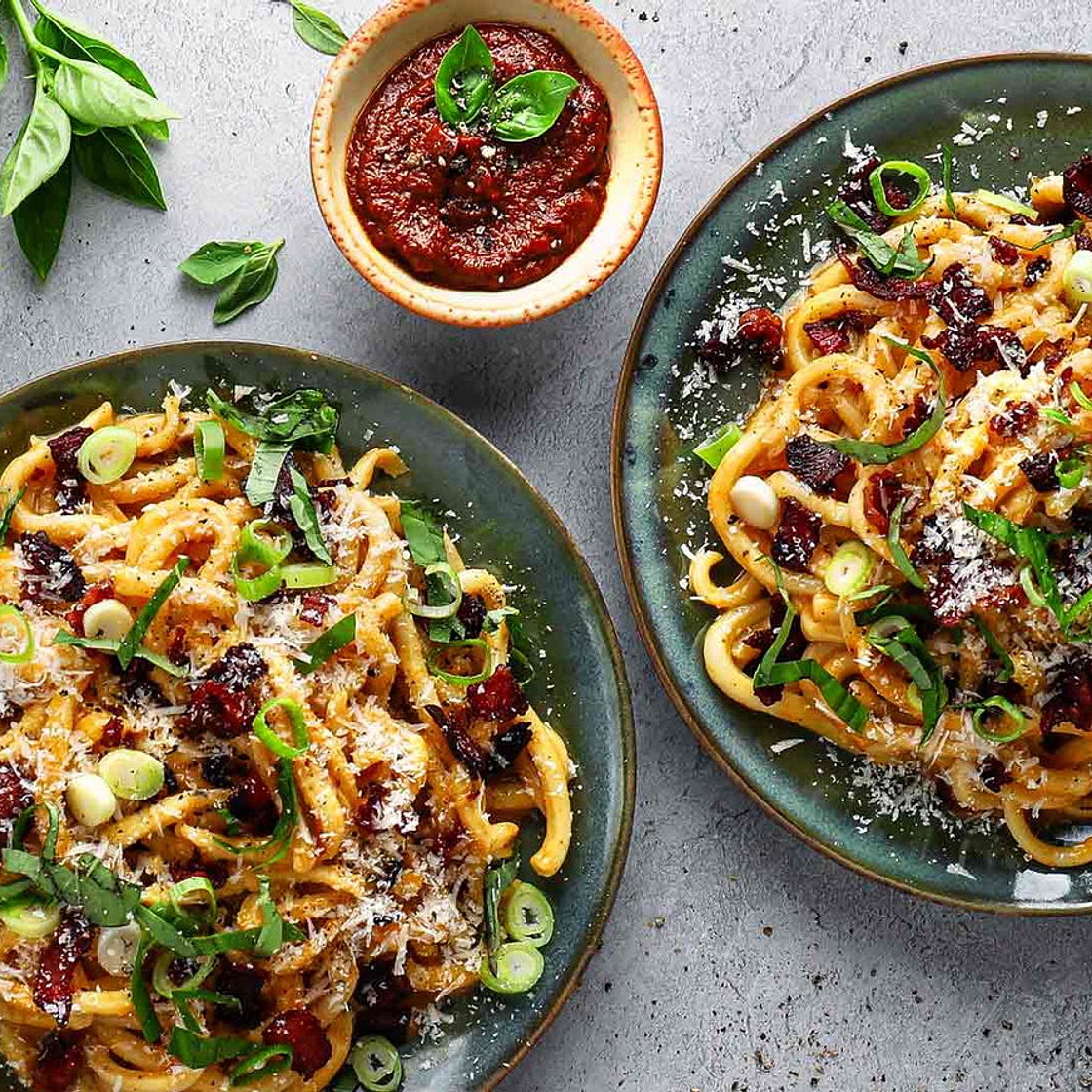 Udon Red Curry Carbonara