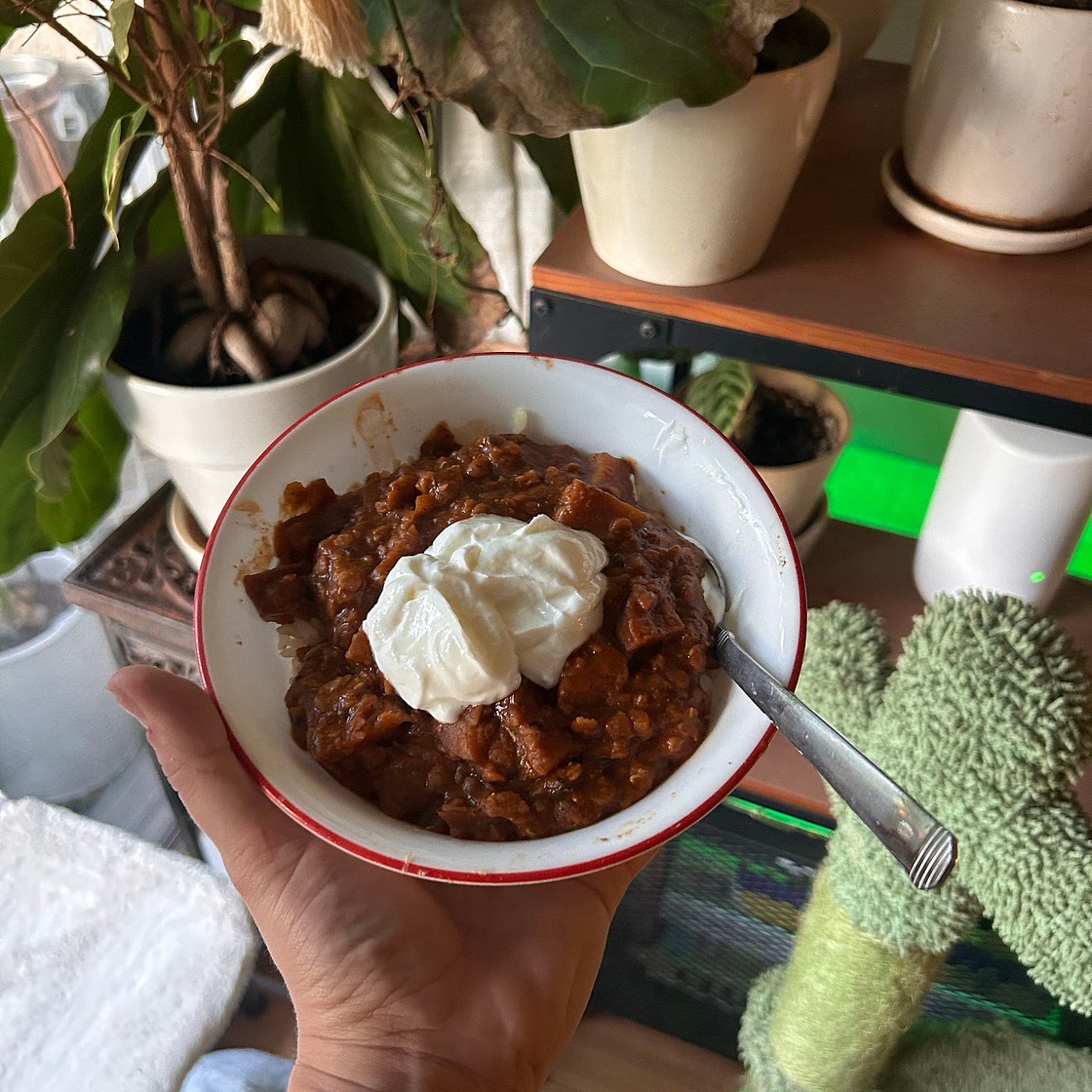 Eggplant Lentil Curry