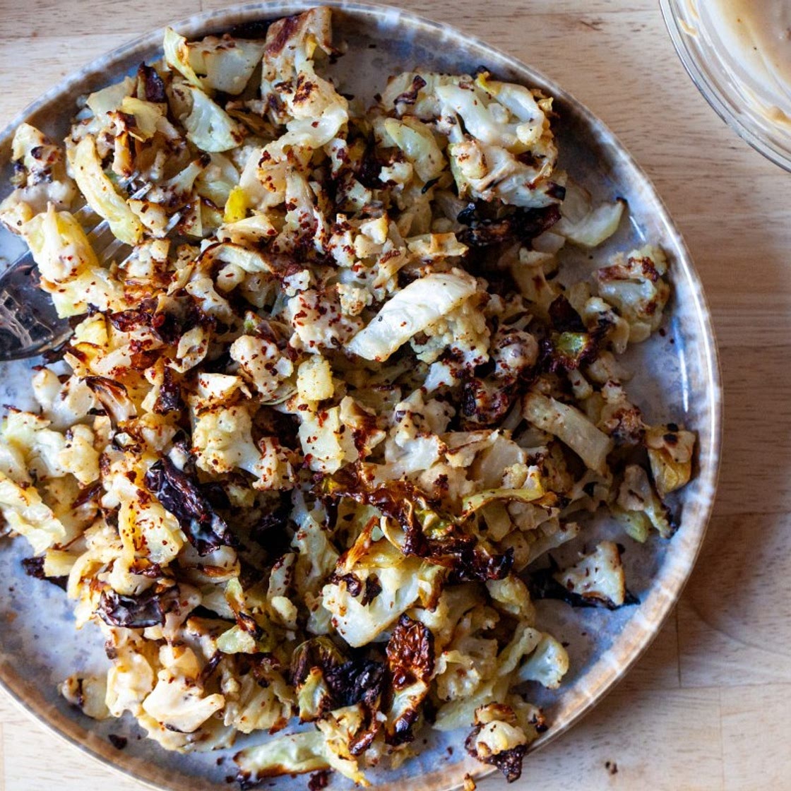 Crispy Cabbage and Cauliflower Salad