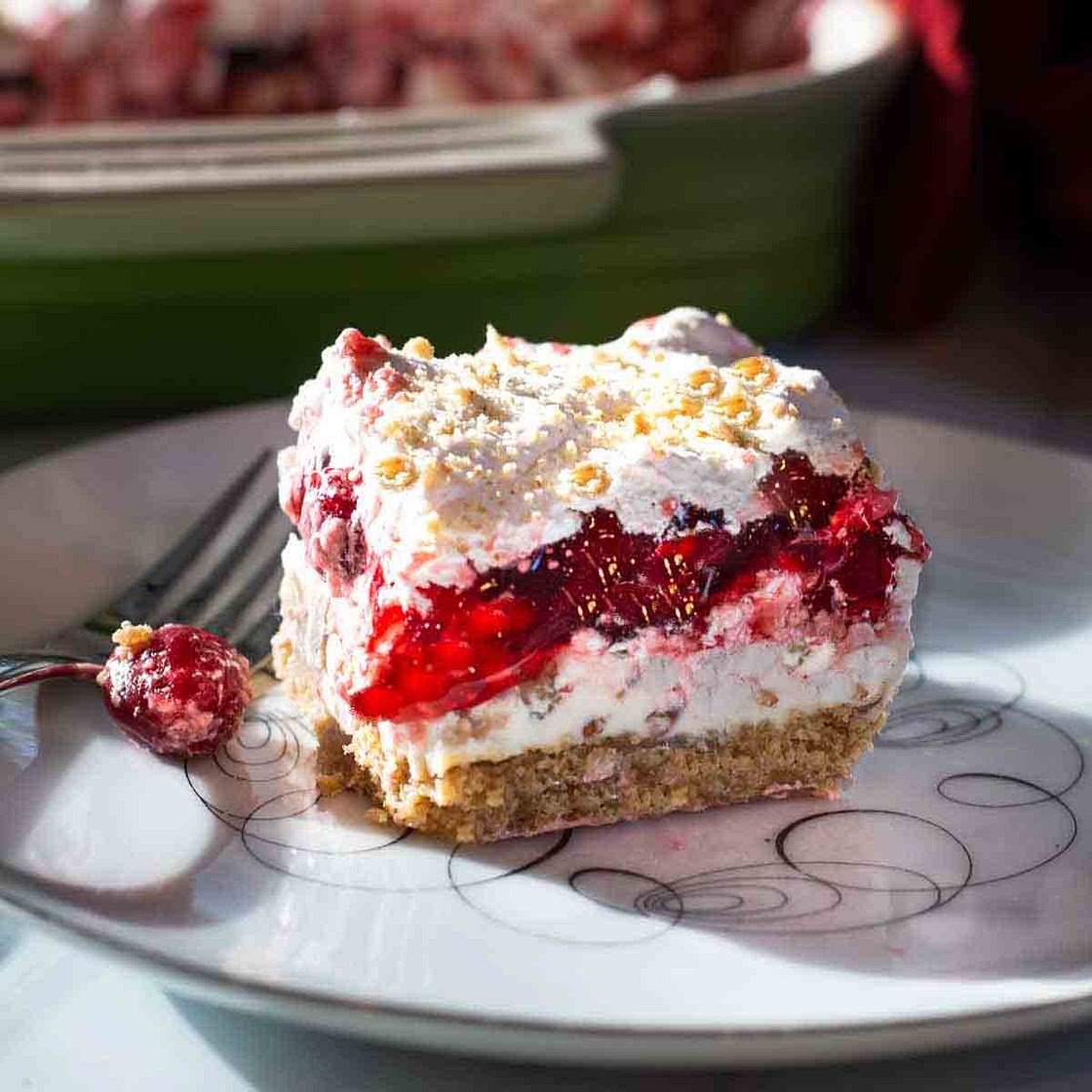 Cherry Delight, Cream Cheese Cherry Dessert