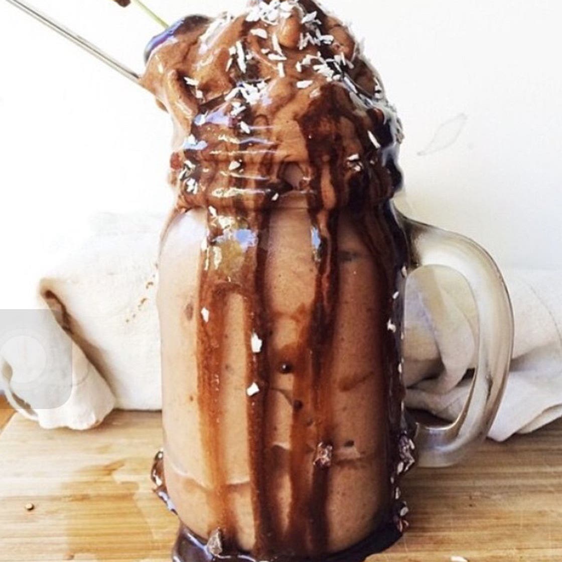 Sorvete saudável de chocolate