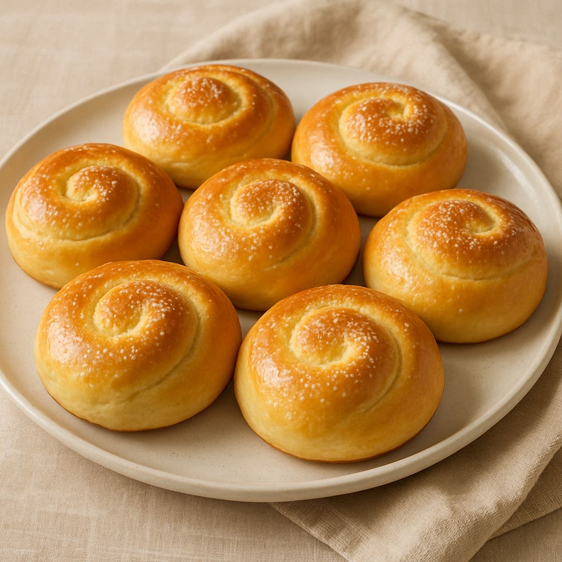 Pão doce sem ovo simples e fácil