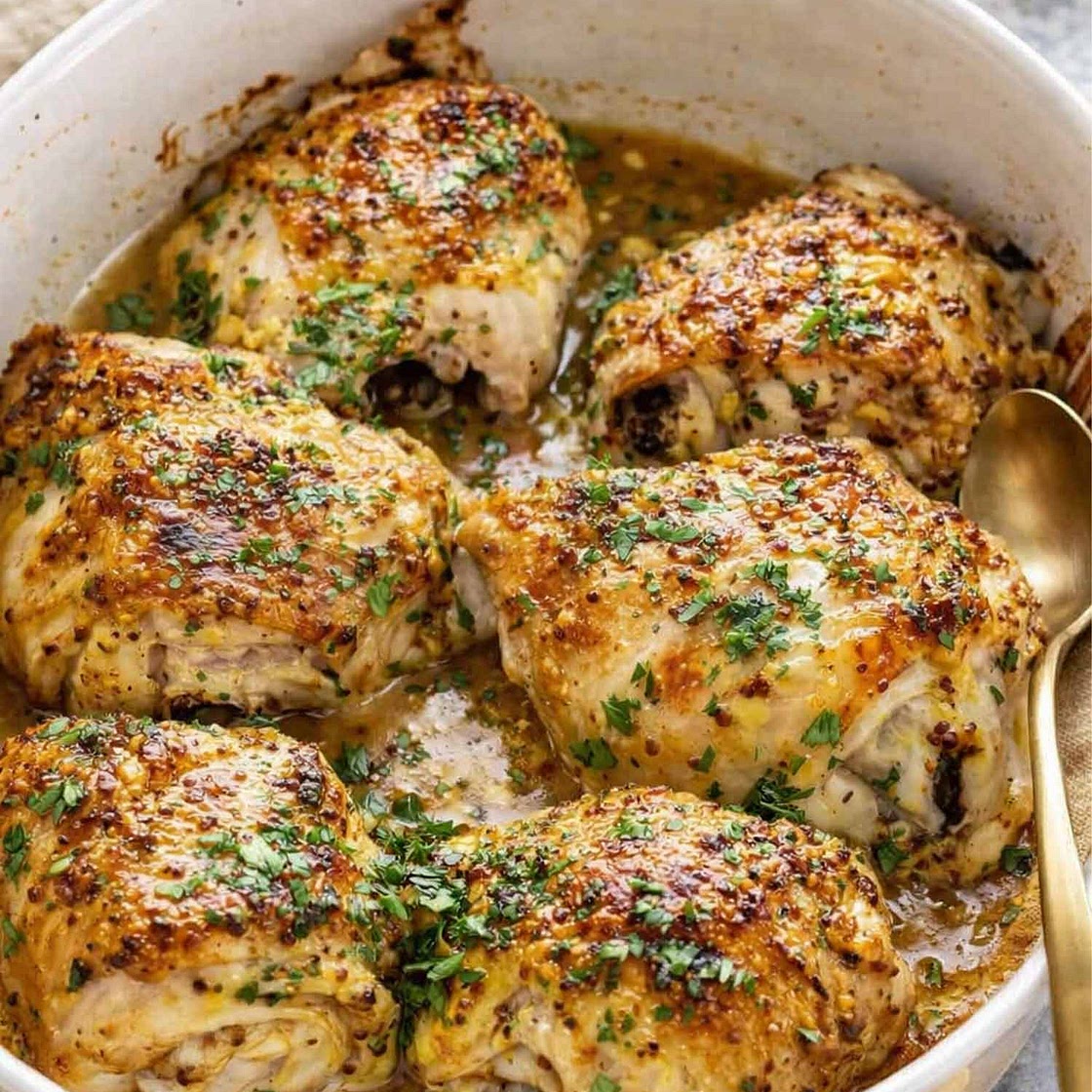 Oven Baked Chicken Thighs