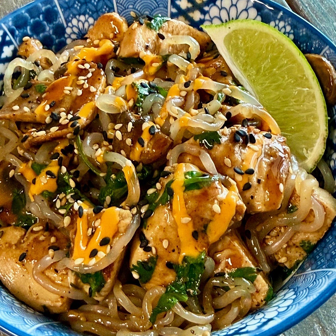 Chicken Shirataki Noodle Bowls