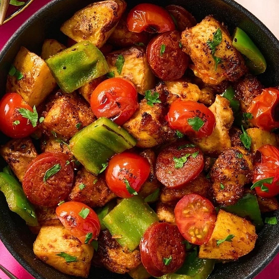 Air Fryer Chicken & Chorizo 
